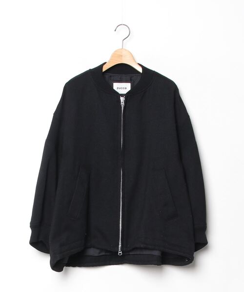 ZUCCa（ズッカ） ブルゾン M size ブラック レディース : ZOZOTOWN