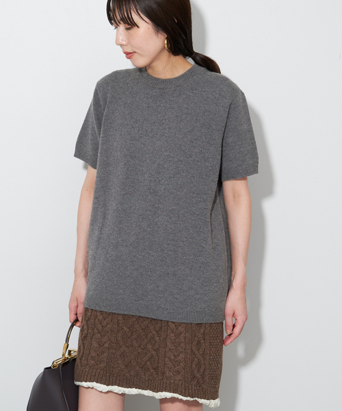 plage ベージュ 半袖ニット plage 「Plage」 半袖ニット - ベージュ レディース : ZOZOTOWN