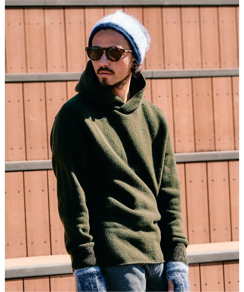 wjk セーター ニット back pile hoodie メンズ : ZOZOTOWN Yahoo!店