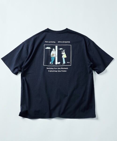 A.P.C. × FREAK'S STORE別注Tシャツ ブラック / Sサイズ FREAK'S STORE tシャツ 限定展開 PK×FREAK'S 別注 ビッグ