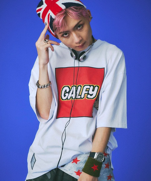 GALFY ガルフィー GALFY LAND Tee 正規品 Tシャツ 半袖TEE ユニセックス ストリート オーバーサイズ レディース メンズ 90年代  ギャル ガルフィー女子 GALFY tシャツ 「GALFY/ガルフィー」GALFY LAND Tee メンズ