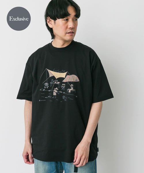 Snow Man Tシャツ snow peak tシャツ 「別注」Snow Peak×DOORS WaterActive Print