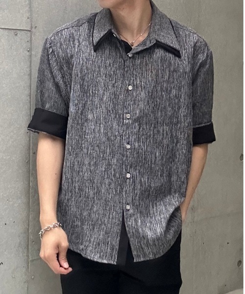Otte シャツ バイカラーオープンカラーシャツ メンズ : ZOZOTOWN Yahoo