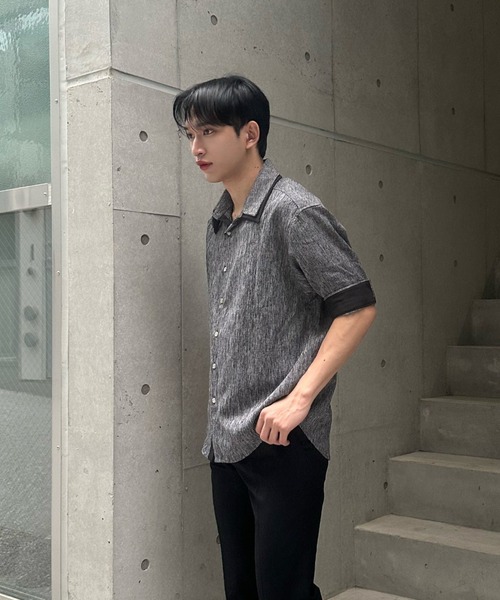 Otte シャツ バイカラーオープンカラーシャツ メンズ : ZOZOTOWN Yahoo
