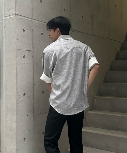 Otte シャツ バイカラーオープンカラーシャツ メンズ : ZOZOTOWN Yahoo