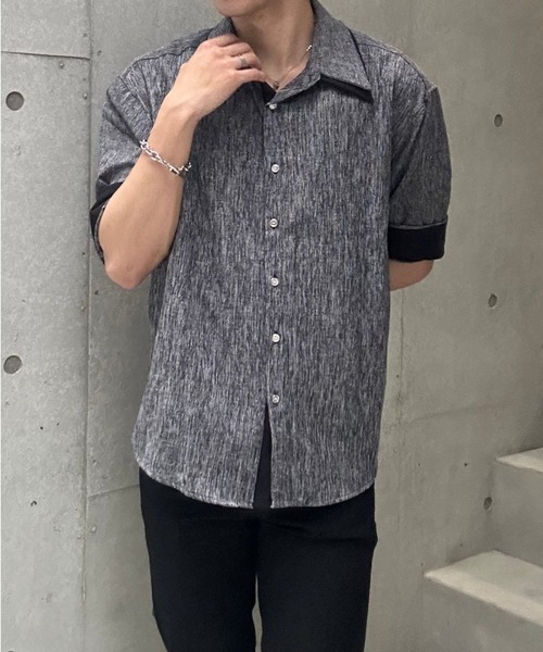Otte シャツ バイカラーオープンカラーシャツ メンズ : ZOZOTOWN Yahoo