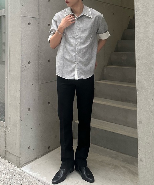 Otte シャツ バイカラーオープンカラーシャツ メンズ : ZOZOTOWN Yahoo