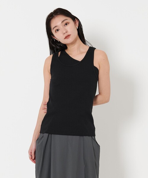 タンクトップ ノースリーブ 「MARW UNITED ARROWS」レイヤード タンクトップ レディース