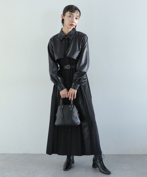 【美品】HARE バイカラータックワンピース HARE（ハレ）の「バイカラータックワンピース(HARE)（ワンピース