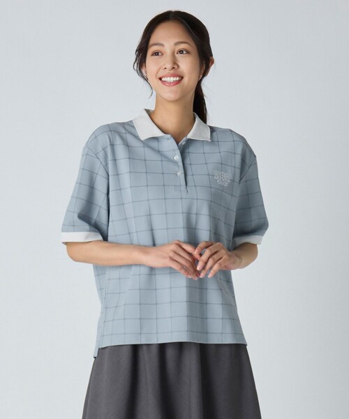 UNITED ARROWS GOLF ポロシャツ Lサイズ ネイビー　新品未使用 WAAC X JONES】MEN ルーズフィットポロシャツ ネイビー