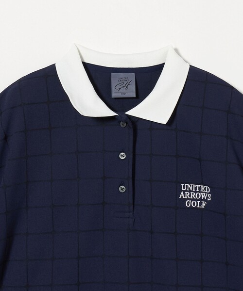 【美品】UNITED ARROWS GOLF M ゴルフ ポロシャツ ネイビー ✨美品✨ ビームスゴルフ BEAMSM ポロシャツ ネイビー 刺繡