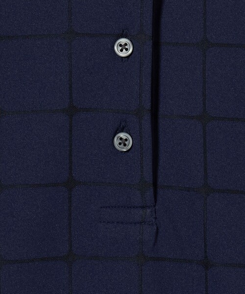 UNITED ARROWS GOLF ネイビー ポロシャツ UNITED ARROWS GOLF ポロシャツ ポロ ウィメンズ プレイド