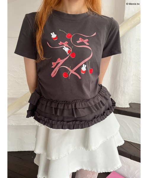 tシャツ 「miffy」Lovely Ribbon TEE レディース