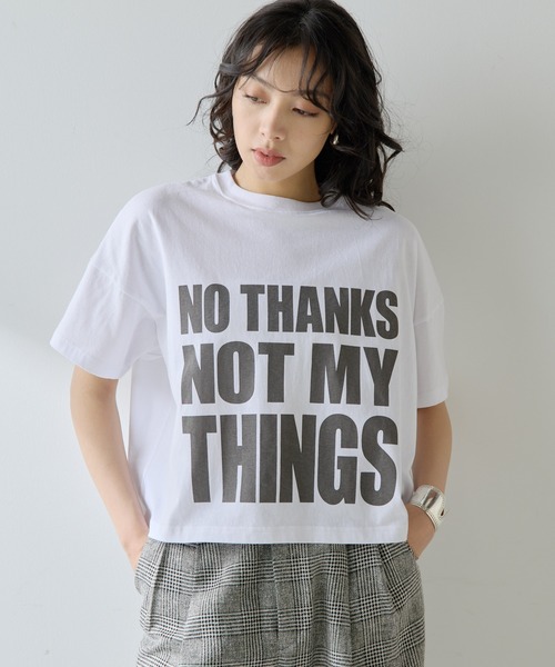 Whim Gazette tシャツ NO THANKS ロゴTシャツ レディース