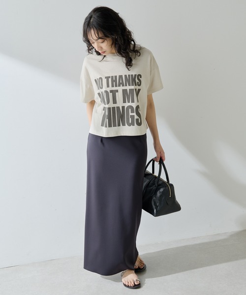 Whim Gazette ウィム ガゼット　NO THANKS ロゴTシャツ Whim Gazette tシャツ NO THANKS ロゴTシャツ レディース