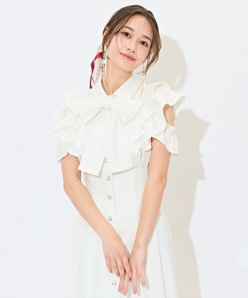 WILLSELECTION（ウィルセレクション） ワンピース ラッフルスリーブ