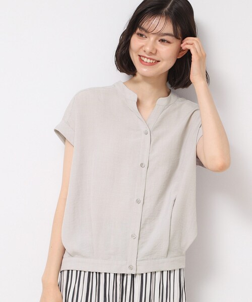 ブラウス シャツ スキッパーフレンチスリーブシャツ ブラウス-ウォッシャブル- レディース UNITED ARROWS ブラウス シャツ スキッパーフレンチスリーブ