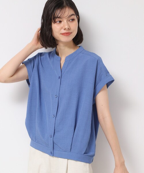 ブラウス シャツ スキッパーフレンチスリーブシャツ ブラウス-ウォッシャブル- レディース UNITED ARROWS ブラウス シャツ スキッパーフレンチスリーブ