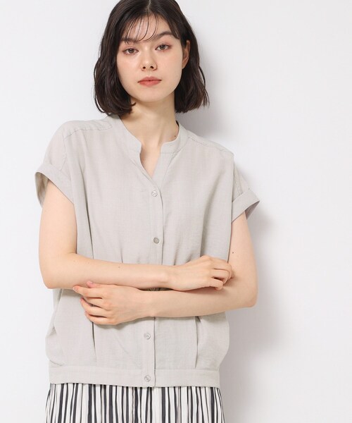 ルイヴィトン フリルブラウス 34(XS)フレンチスリーブ★クリーニング済 LOUIS VUITTON - 【本物保証】 箱付 新品同様 ルイヴィトン
