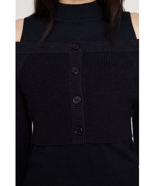 LAGUA GEM ダブルジップニット　新品未使用 LAGUA GEM | BUMPY LETTER ZIP ニット (ニット ) |SHEL'TTER WEBSTORE