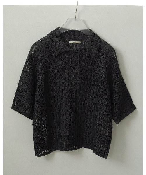 お値下げ！anuke Mesh Polo Knit anuke ニット セーター Mesh Polo Knit レディース : ZOZOTOWN