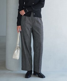パンツ greens green label relaxing スラックス パンツ 「size SHORTあり」メランジ