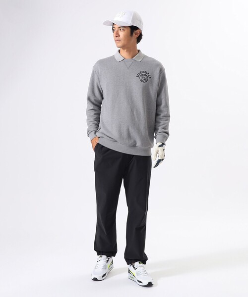 【美品】BEAMS GOLF 襟付き プルオーバー　スウェット　トレーナー 美品】BEAMS GOLF 襟付き プルオーバー スウェット トレーナー BEAMS