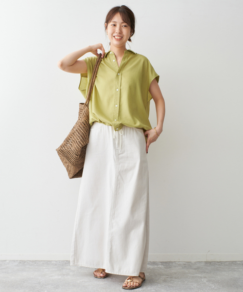 Spick＆Span ブラウス シャツ ソフトブロードフレンチヘム
