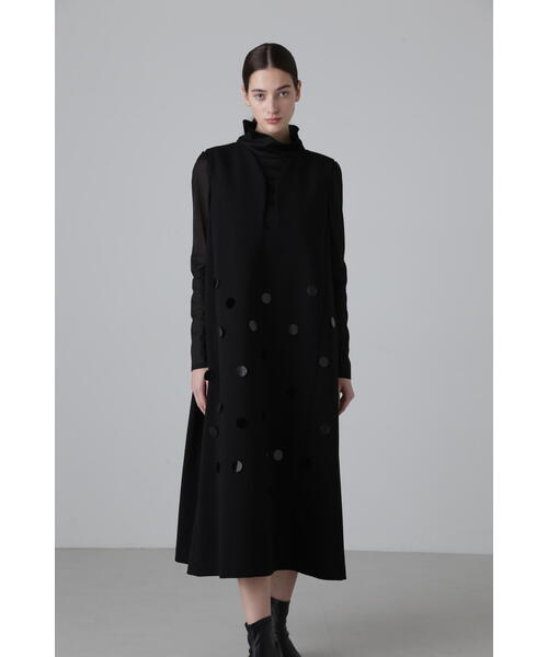 アドーア★新品スポンジーダブルクロスワンピース★サイズ38 アドーア ADORE スポンジーダブルクロスワンピース （ライトグレー