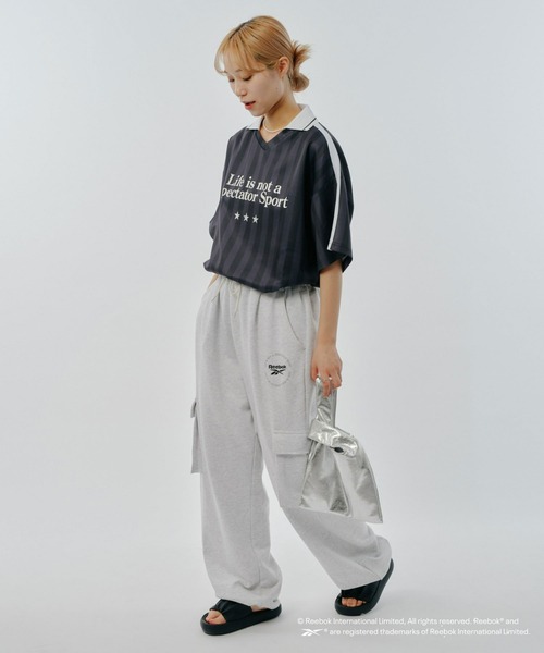 「Reebok」 半袖Tシャツ MEDIUM ブラック メンズ