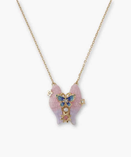 ANNA SUI ネックレス　水晶玉モチーフ　星　流れ星　王冠　未使用　レア ANNA SUI ネックレス 水晶玉モチーフ 星 流れ星 王冠 未使用