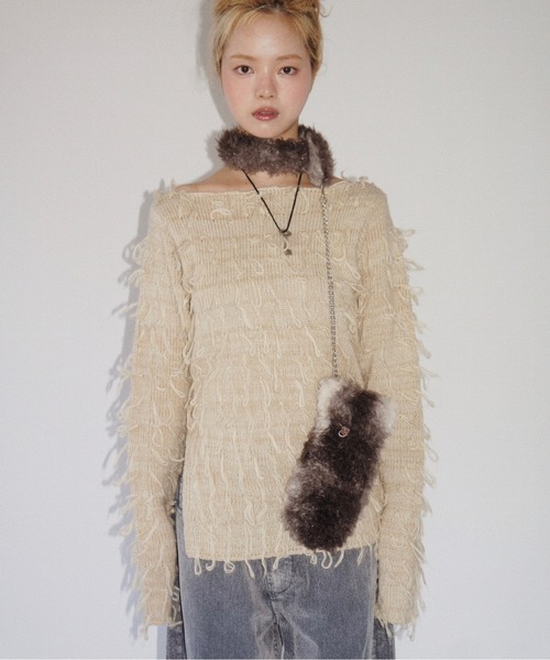 musubore（ムスボレ） 手袋 fur bag? gloves / ショルダーファーミトン