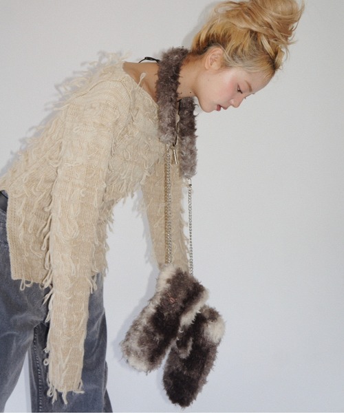 musubore（ムスボレ） 手袋 fur bag? gloves / ショルダーファーミトン