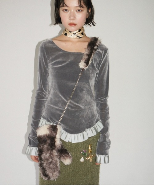 musubore（ムスボレ） 手袋 fur bag? gloves / ショルダーファーミトン