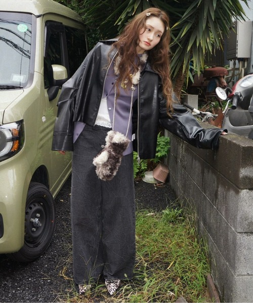 musubore（ムスボレ） 手袋 fur bag? gloves / ショルダーファーミトン