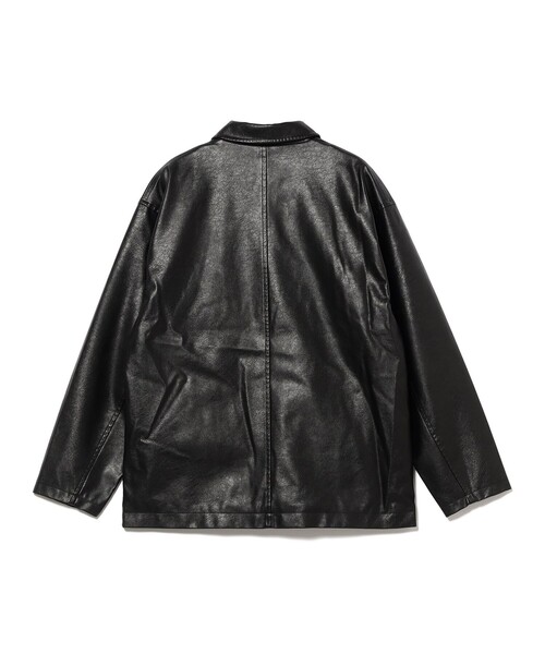 BEAMS HEART ブルゾン アウター フェイクレザー カーコート