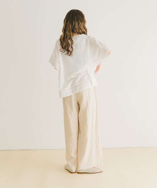 「ITEMS URBANRESEARCH」 半袖ブラウス FREE ブラック レディース_画像7
