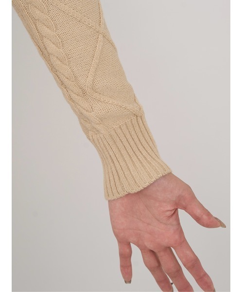 Darich（ダーリッチ） ワンピース オープンショルダーケーブルニット