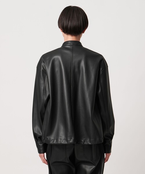 CINOH チノ ダブルライダース レザージャケット 38 黒 秋冬 CINOH