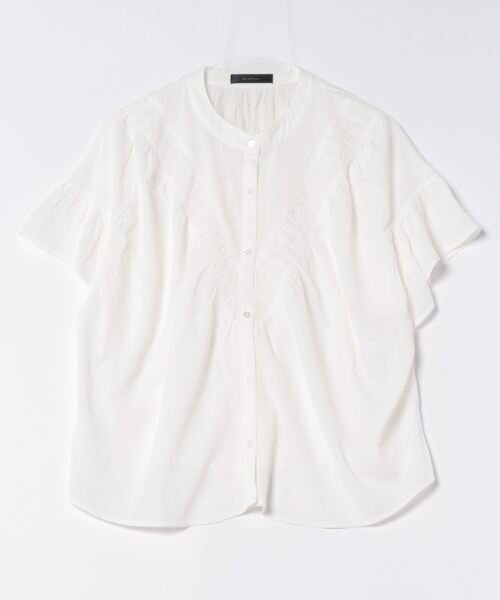 「INTERPLANET」 半袖ブラウス FREE オフホワイト レディース_画像5