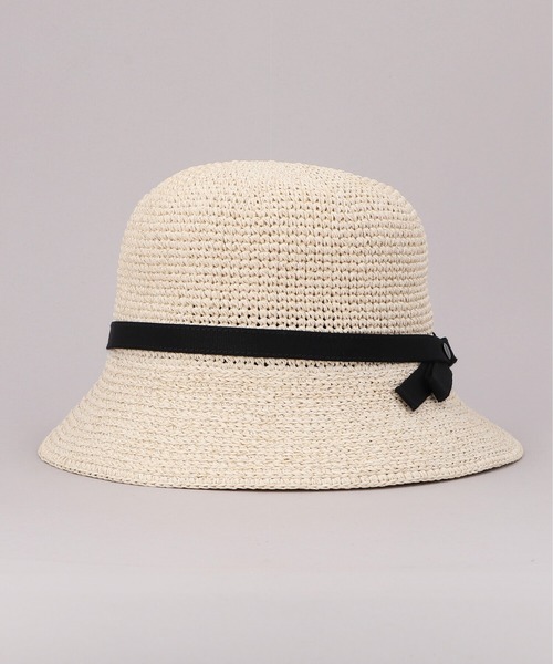「CA4LA」 ストローハット ONESIZE ベージュ レディース_画像2