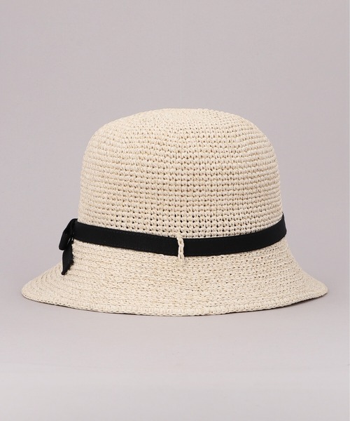 「CA4LA」 ストローハット ONESIZE ベージュ レディース_画像4