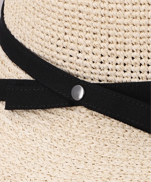 「CA4LA」 ストローハット ONESIZE ベージュ レディース_画像6