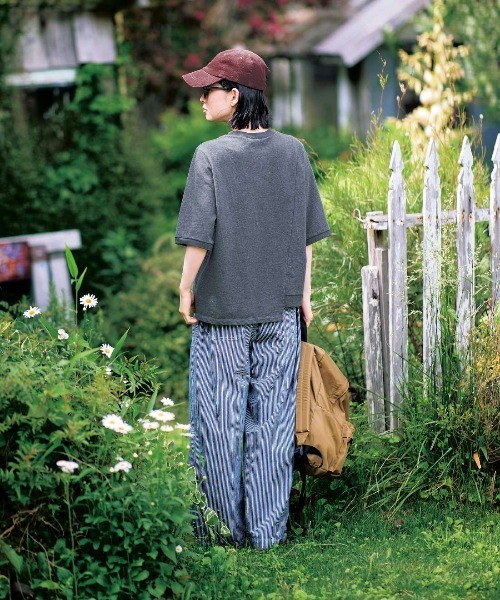 ヒッコリーストライプワイドパンツのおすすめ人気商品一覧 通販