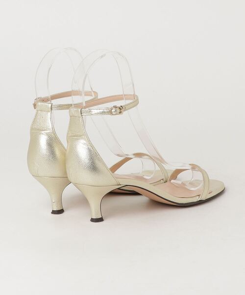 「LOULOU WILLOUGHBY」 ヒールサンダル 24.5cm ゴールド レディース_画像2