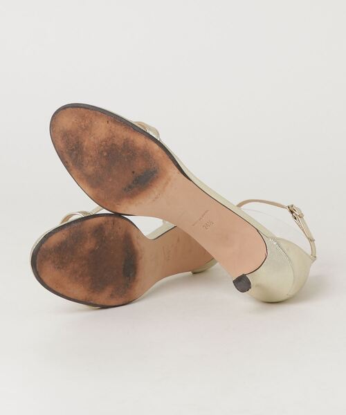 「LOULOU WILLOUGHBY」 ヒールサンダル 24.5cm ゴールド レディース_画像3
