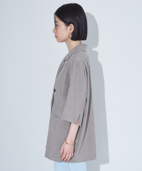 「NOMINE」 ジャケット フリー ベージュ レディース_画像4