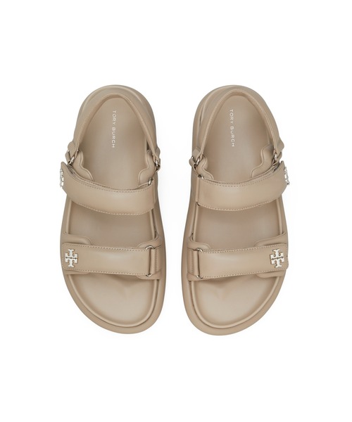 TORY BURCH（トリーバーチ） フラットサンダル 22.5cm グレイッシュ