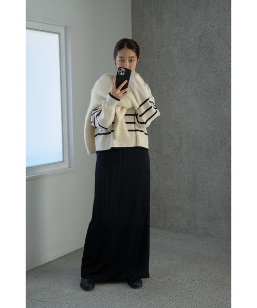 「MIESROHE」 タートルネックニット FREE ホワイト レディース_画像6