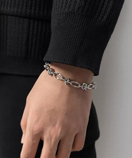 【✨貴重✨】GARNET CROW シルバーブレスレット シルバー925 チェーンブレスレット 中折れ フィガロチェーン